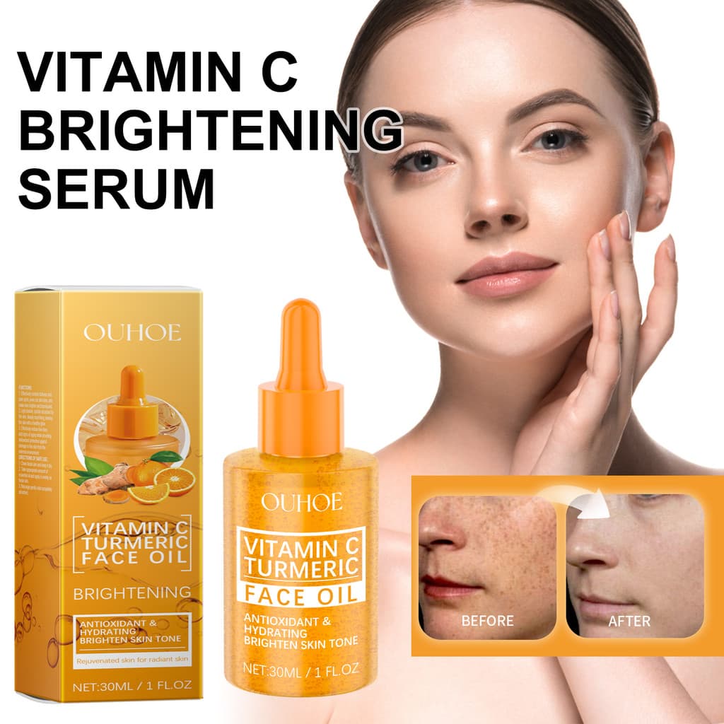 Vitamina C Cúrcuma Óleo Iluminador Vitamina C Hidratante Facial Pele Hidratante Hidratante Iluminando o Tom da Pel
