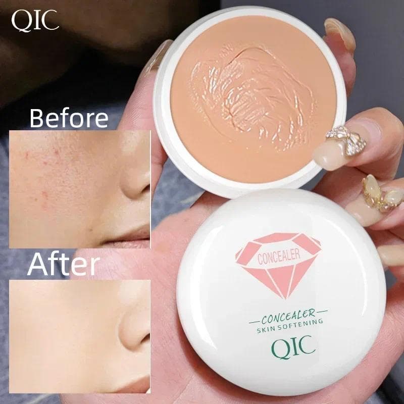QIC Eye Concealer Palette Base Líquida Creme Cobrindo Olheiras Hidratante À Prova D'água Maquiagem Facial De Longa Duraç