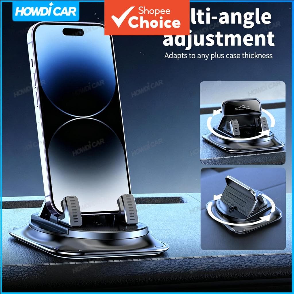 Suporte universal antideslizante para celular em painel de carro