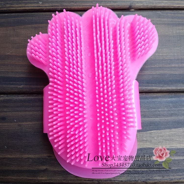 Pet saúde Shampoo mão/escova de banho/mão de banho/escova de banho urso de pelúcia Golden Retriever escova de banho para