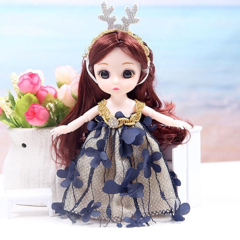 Boneca Para Meninas Princesa Bonecas Brinquedos Menina Brinquedo Mini 17cm Articulada Conjunto De