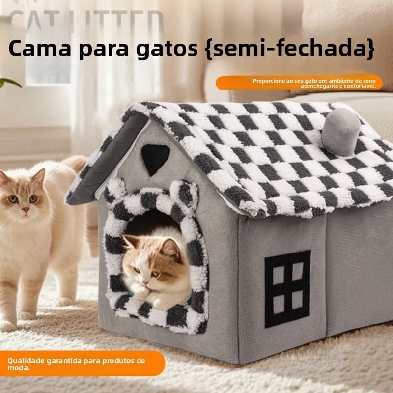 🔹Em alta🔹Casinha para animais de estimação para todas as estações, casinha/cama para cães e gatos, casinha para gatos,