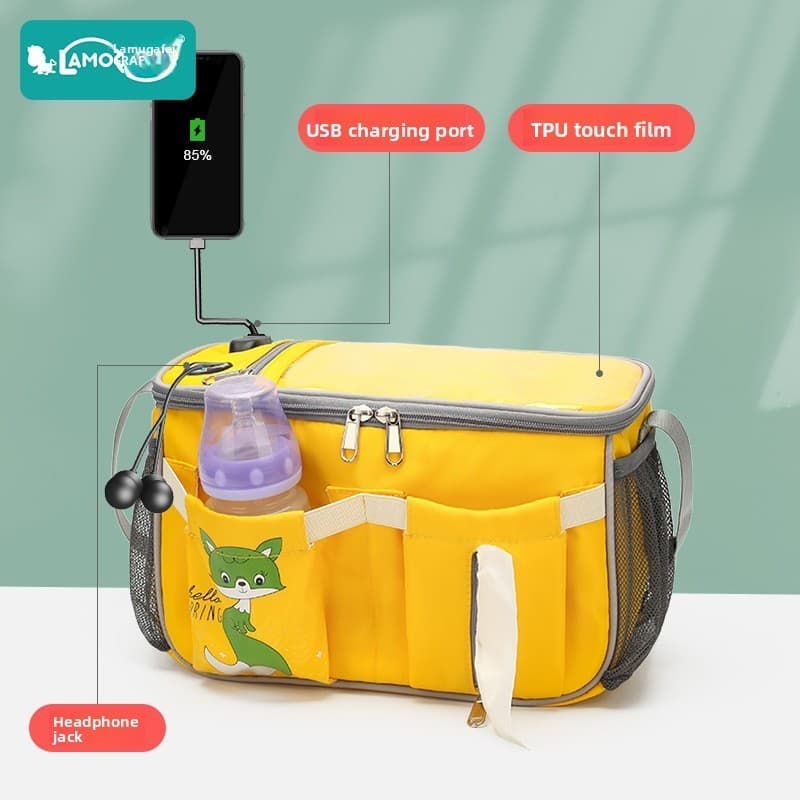 Bolsa multifuncional para carrinho de estimação, bolsa Universal para carrinho de bebê, mãe, bebê, mamãe, bolsa de ombro