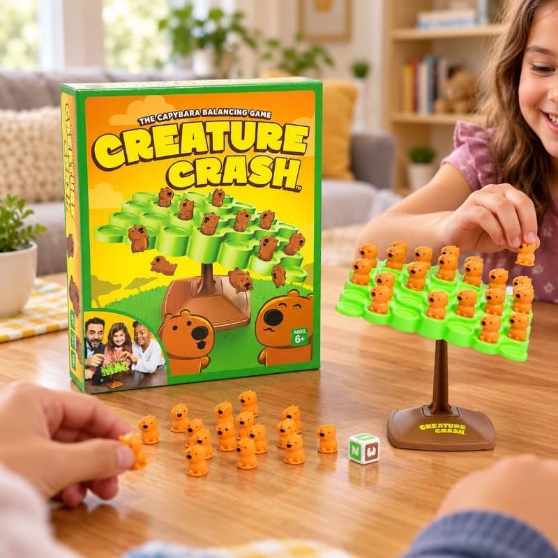 Jogo De Tabuleiro De Árvore De Equilíbrio De Capivara , Brinquedo Interativo De Quebra-Cabeça De Mesa Para Família Infan