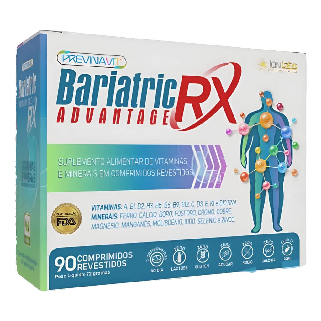 Bariatric Rx Advantage Vitamina Pós Bariátrica C/ Ferro 90cp