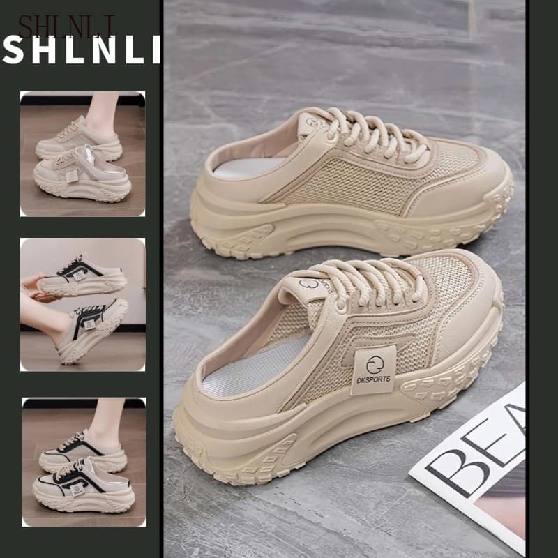 Faculdade Inspirada Versátil Sapatos Esportivos Feminino Primavera Verão Oco Malha Tênis Confortável Calçado Diário