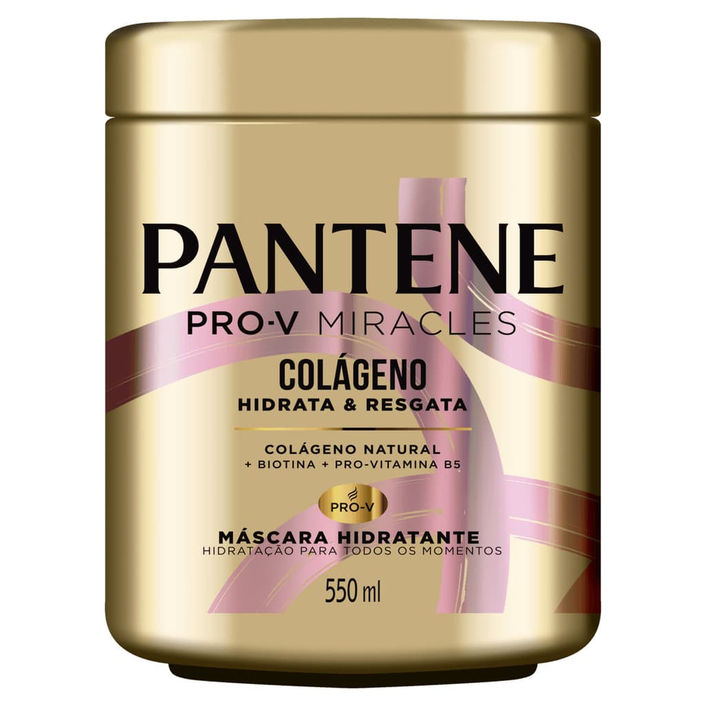 MÁSCARA HIDRATANTE PANTENE COLÁGENO HIDRATA E RESGATA 550ML
