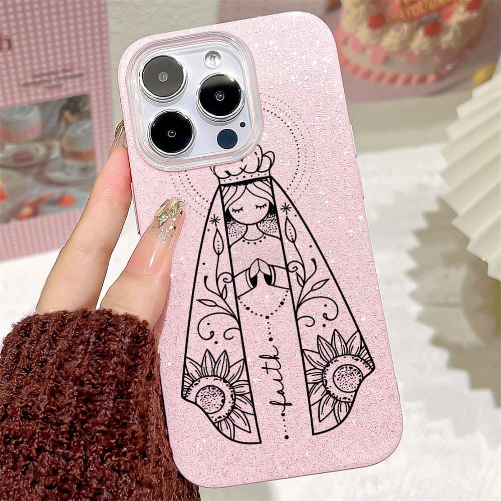 Capinha Para iPhone 17 Ar 16 15 14 Plus 13 12 11 Pro Max XR Capa Glitter Bling Anti-impacto