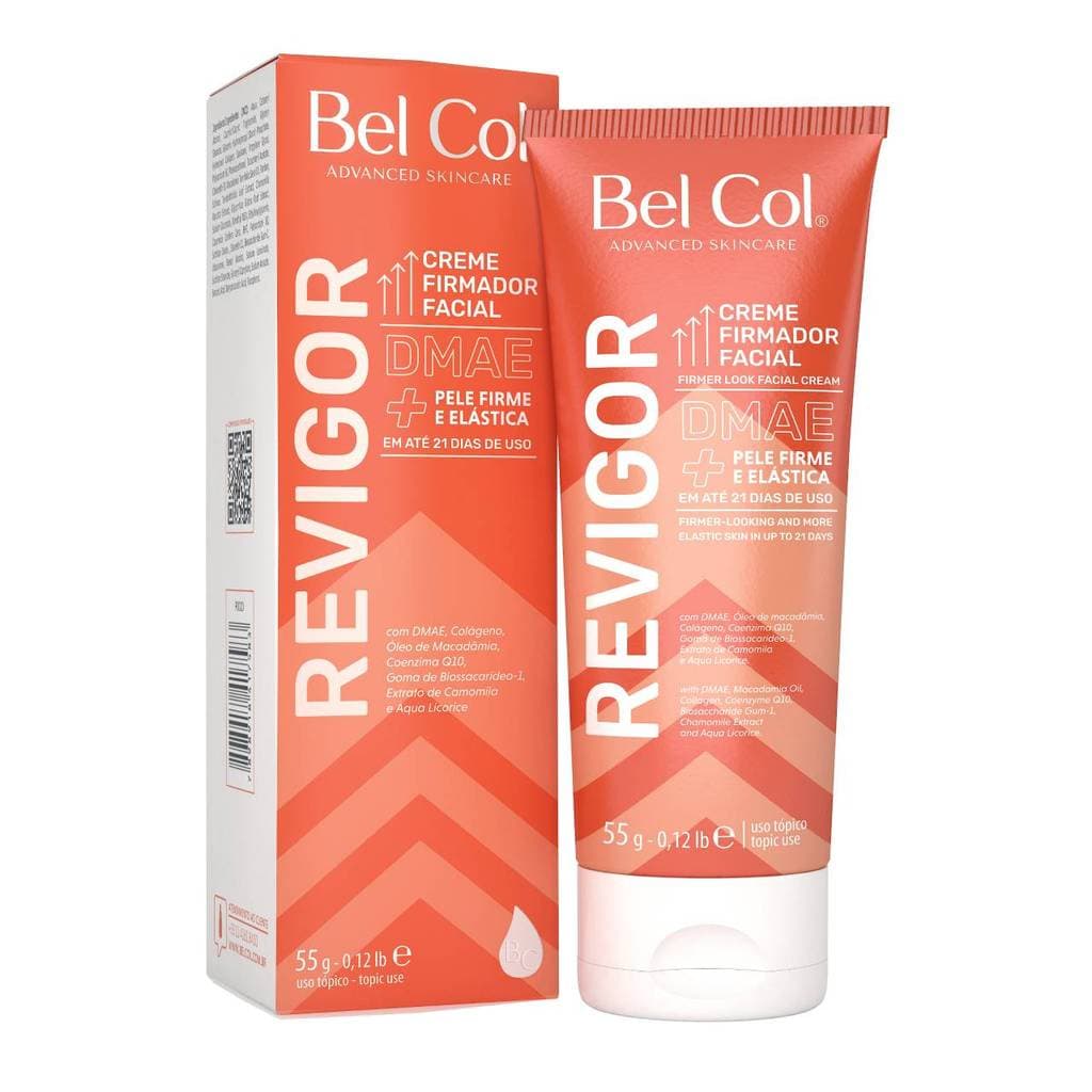 Creme Facial Firmador Revigor com DMAE Anti-idade Hidratante 55g Bel Col