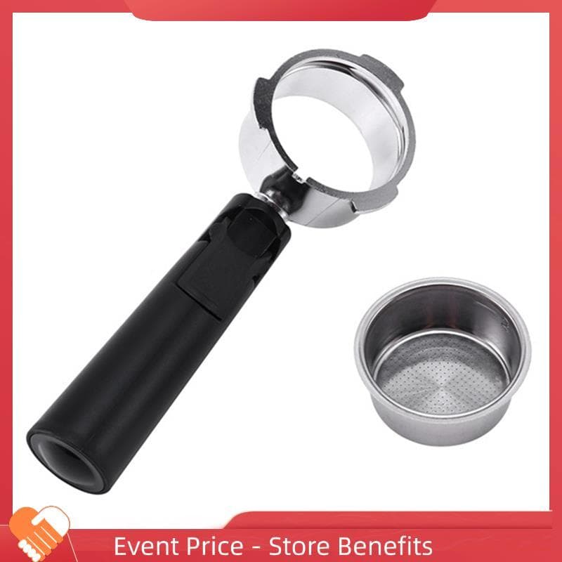 Portafiltro De Café Sem Fundo De Aço Inoxidável De 51 Mm Para Acessório Profissional De Cafeteira Expresso