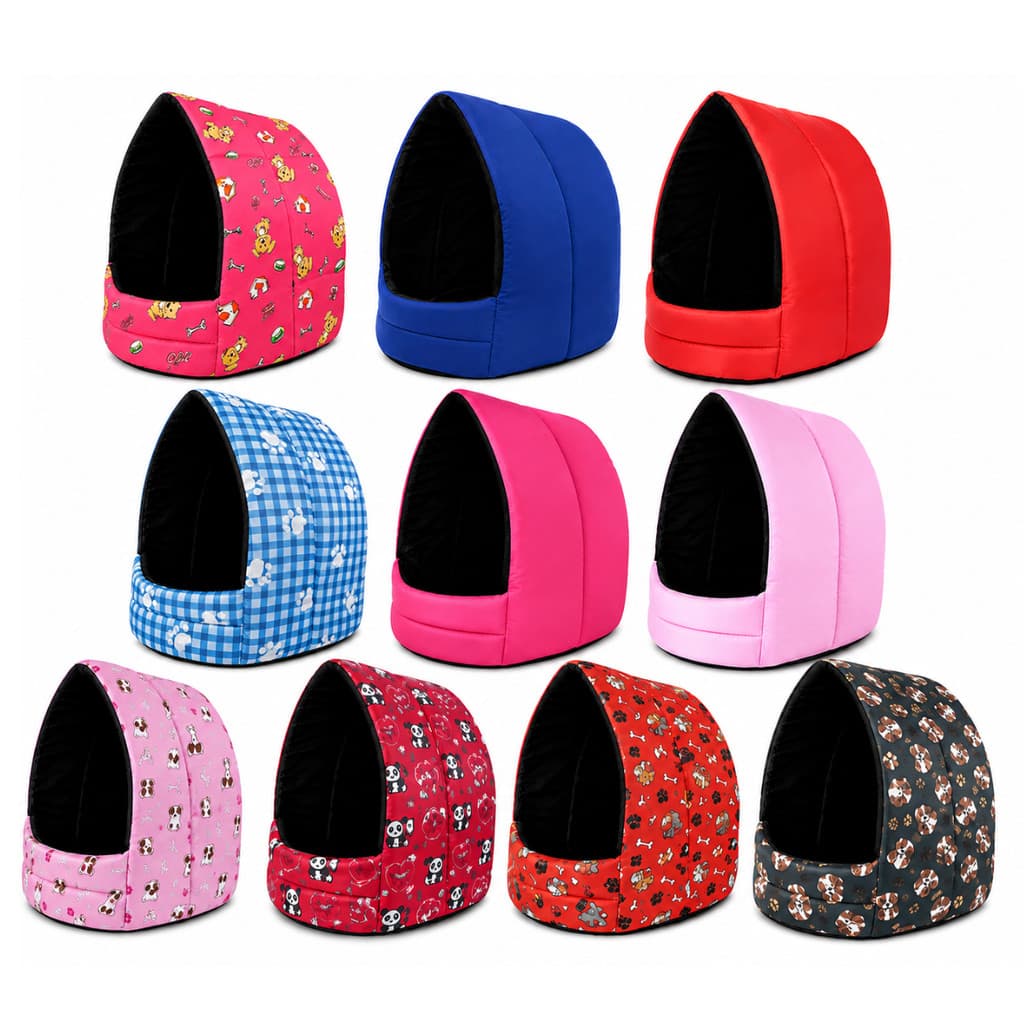 Kit 10 Unidades Toca Casinha Iglu Pet Cama Toquinha Gato Cachorro Pequeno Porte Estampas Sortidas