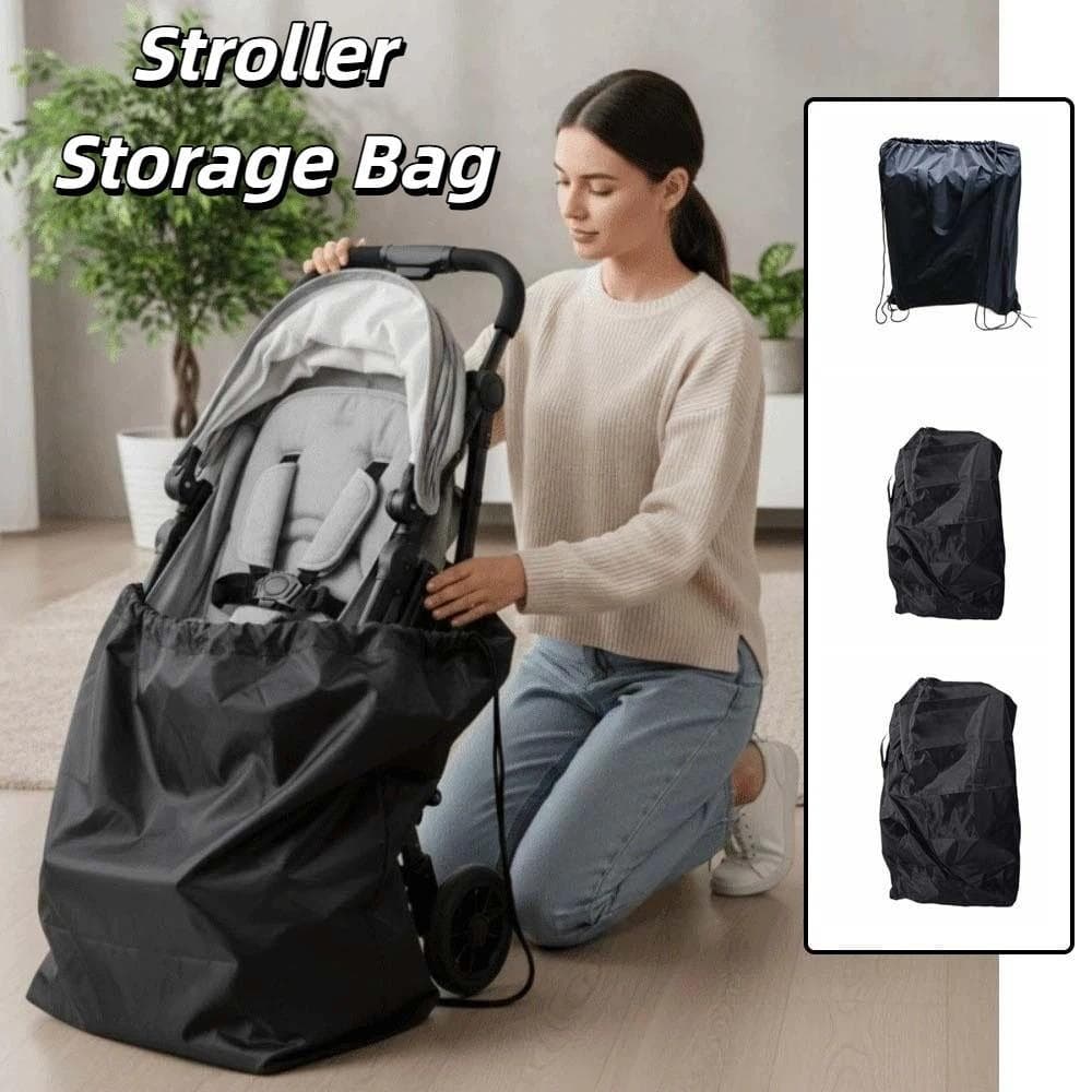 NEARVIO Organizador De Armazenamento De Carrinho De Bebê , Bolsa De Viagem Para Com Fecho De Cordão Resistente , Grande 
