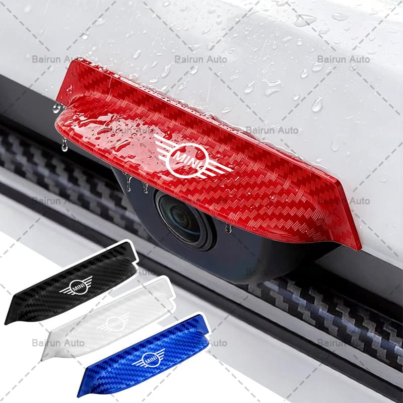 1/2 Pçs Câmera Traseira Do Carro Capa À Prova De Intempéries ABS De Backup Proteger Guarda Para Mini Cooper Um S R50 R53