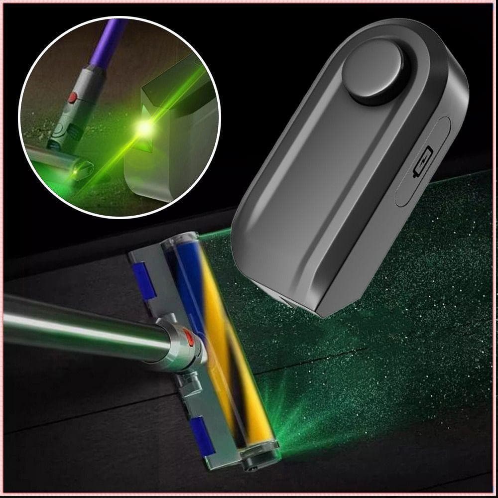 Luz Verde Do Aspirador De Pó  , Lâmpada De Exibição De Poeira De Carregamento USB Para Limpeza Escondida