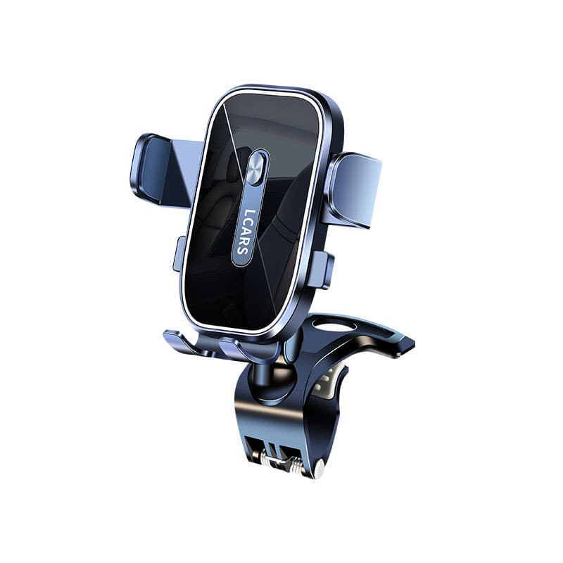 A rotação automática do painel permite a colocação de um celular no suporte fixo do carro, que pode ser ajustado usando 