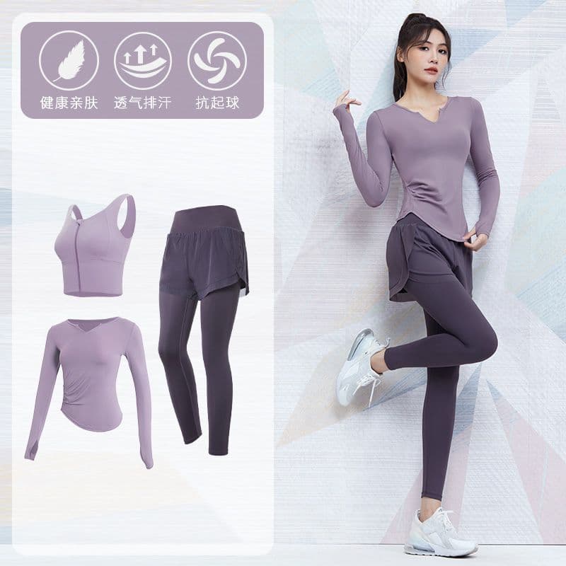 [Dick] Terno esportivo feminino Skinny roupas de Fitness influenciador de secagem rápida terno de corrida roupas de ioga