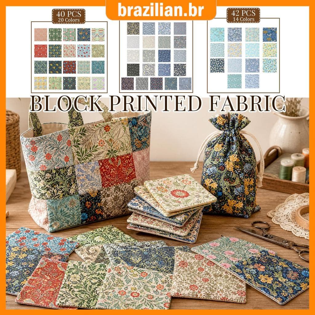Pacote De Tecido Patchwork Pré-Cortado 10 x 10 Polegadas Para Acolchoamento SHOPCYC9866