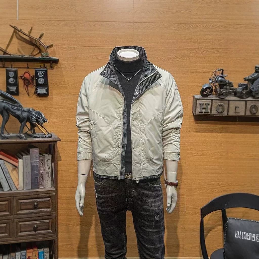 Jaqueta uniforme de beisebol masculina moda All-Match Casual macacão jaqueta masculina na moda topo masculino na moda