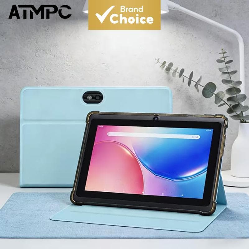 Tablet ATMPC 7 polegadas, tela HD IPS, 16GB ROM, Android 14, Wi-Fi 2,4G