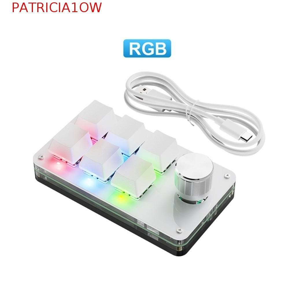 PATRICIA1OW Mini Teclado De Programação Personalizado , Teclados Para Jogos Hot Swap De 6 Teclas , Mecânico De 1 Botão