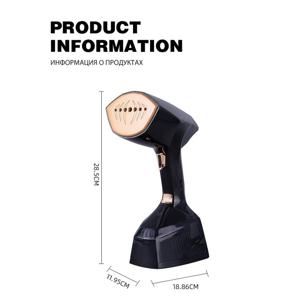 Vaporizador De Roupas Portátil 2500W Calor Rápido Ferro De Viagem A Vapor De 3 Níveis