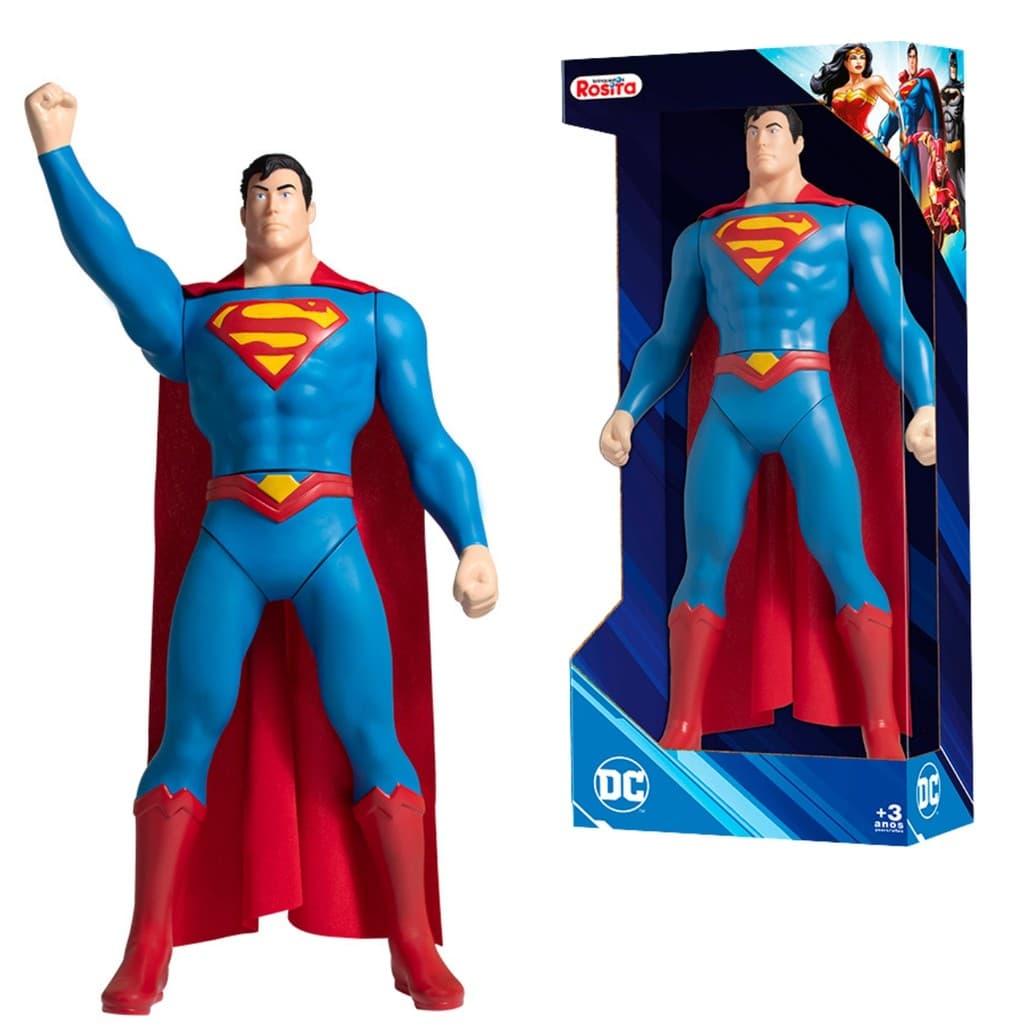 Boneco Superman Figura Articulada Brinquedo Original 45 Cm