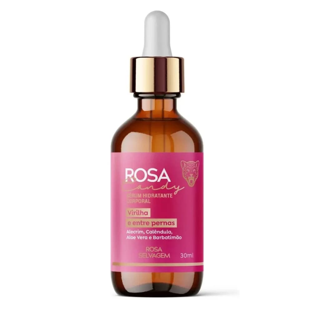 Sérum Hidratante Corporal Rosa Candy 30ml - Rosa Selvagem