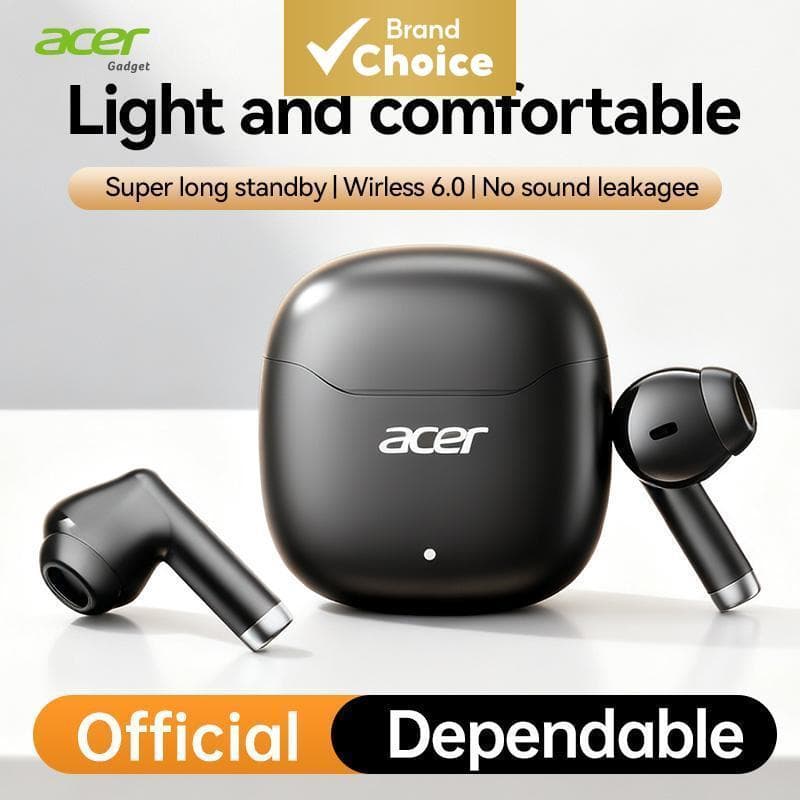 Fone de ouvido sem fio OHR617 da Acer, fones de ouvido tipo C com microfone, fones de ouvido Bluetooth, caixa de
