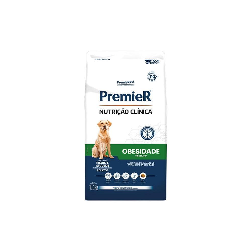 Ração Premier Nutrição Clínica Obesida Cães ad rg 10,1kg