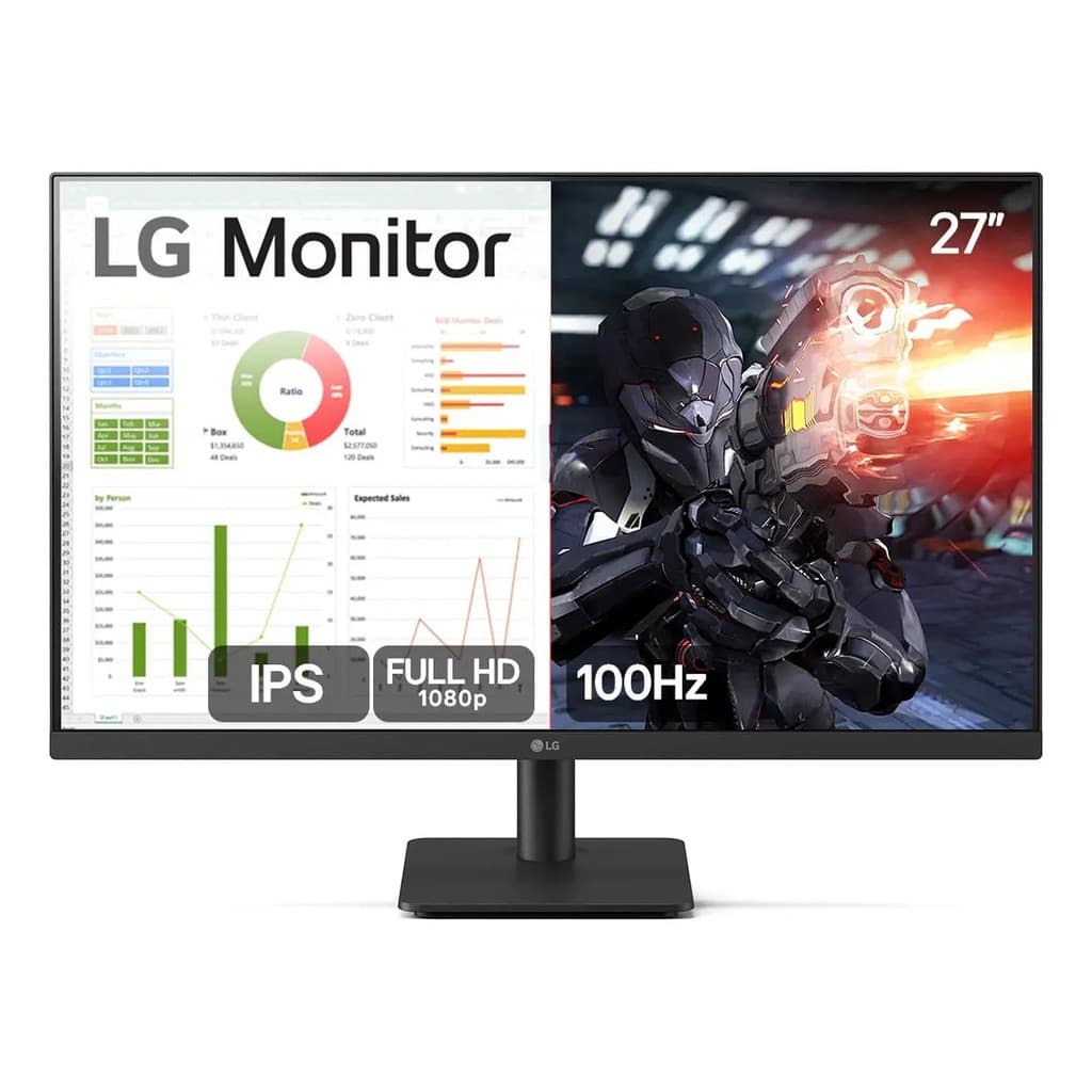 Monitor PC Gamer LG 27” IPS, Full HD, 100Hz, HDMI - 27MS500-B Bivolt (Novo com caixa aberta)