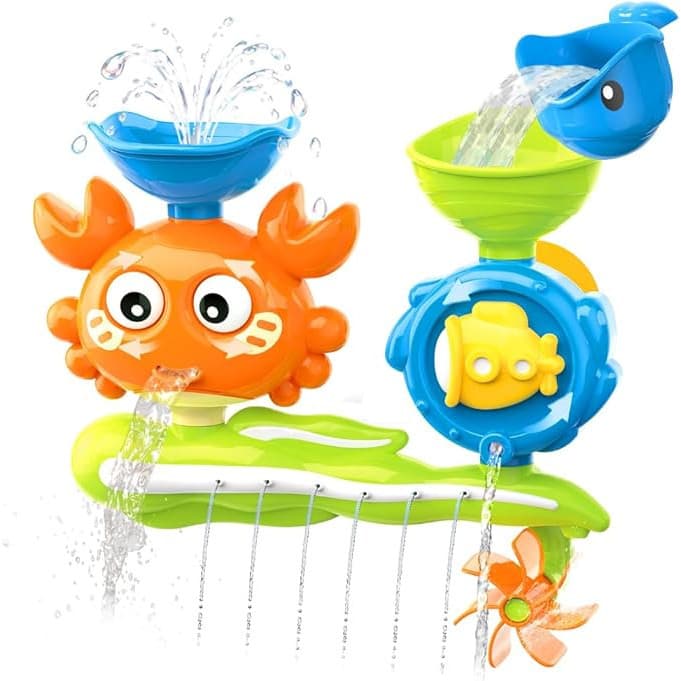 Brinquedos De Banho Para Bebês Crianças , Aquáticos Banheira De Caranguejo Com 2 Ventosas Piscina De Banheiro