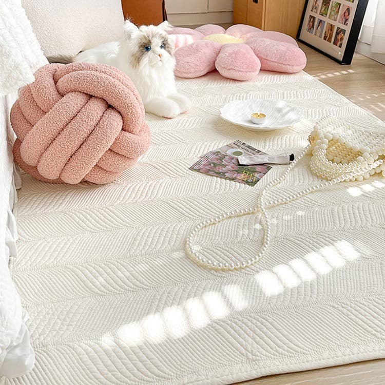 [Novo produto] Tapete de algodão lavado, tapete para sala de estar, sofá, pé, quarto, cabeceira, antiderrapante