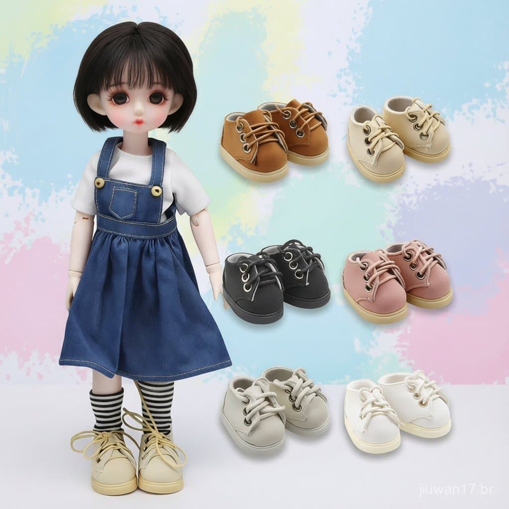 Sapatos universais para bonecas BJD, adequados para vestir e combinar com roupas, sapatos para bonecas articuladas, aces