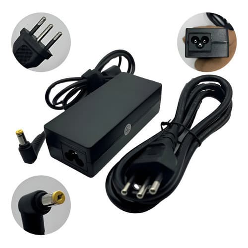 Fonte Notebook 65w Aspire Acer Ultrabook 19v 3.42a Pino 5.5 X 1.7 mm