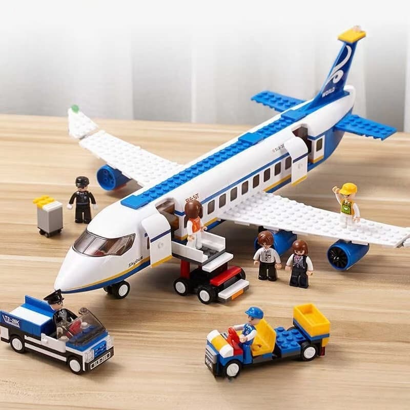 69441P5MU 463 peças compatíveis com blocos de montar modelo de avião Lego City e brinquedos de quebra-cabeça para crianç
