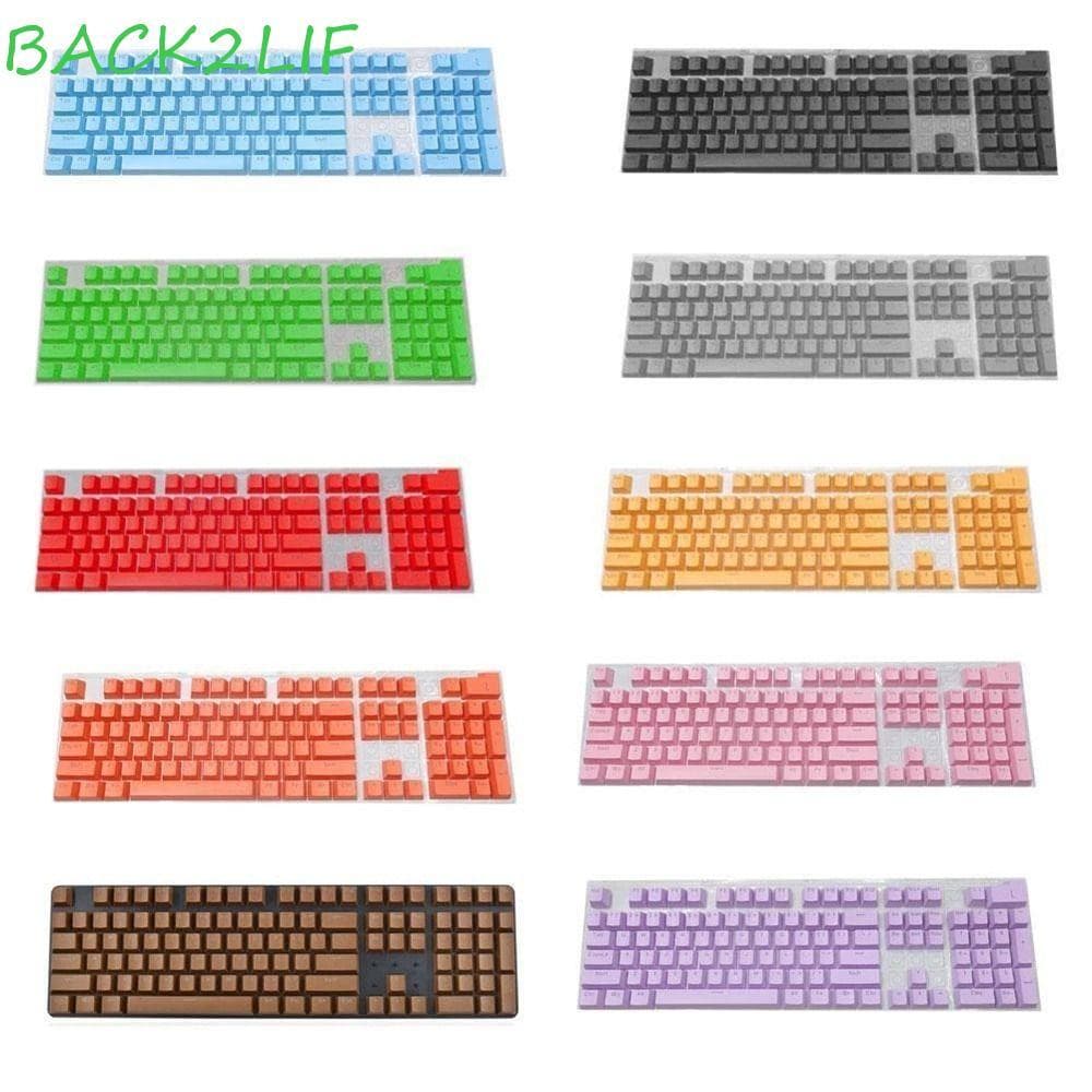 BACK2LIF Keycaps Mecânicos ABS Transparente Teclado Mecânico Injeção OEM 980k Teclas Em Branco Coloridas