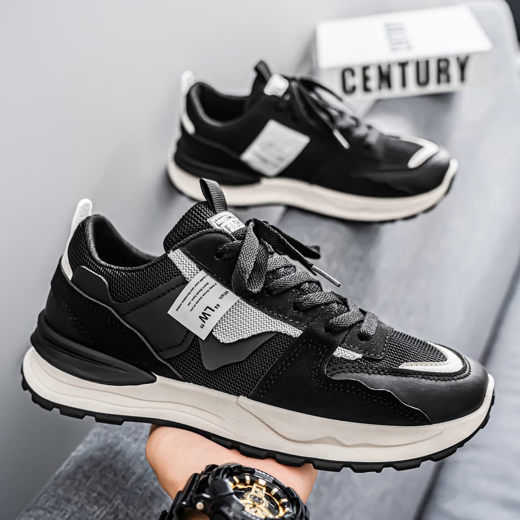 Tênis de corrida masculinos modernos, tênis casuais, calçados esportivos de verão, respiráveis, novo estilo masculino XY