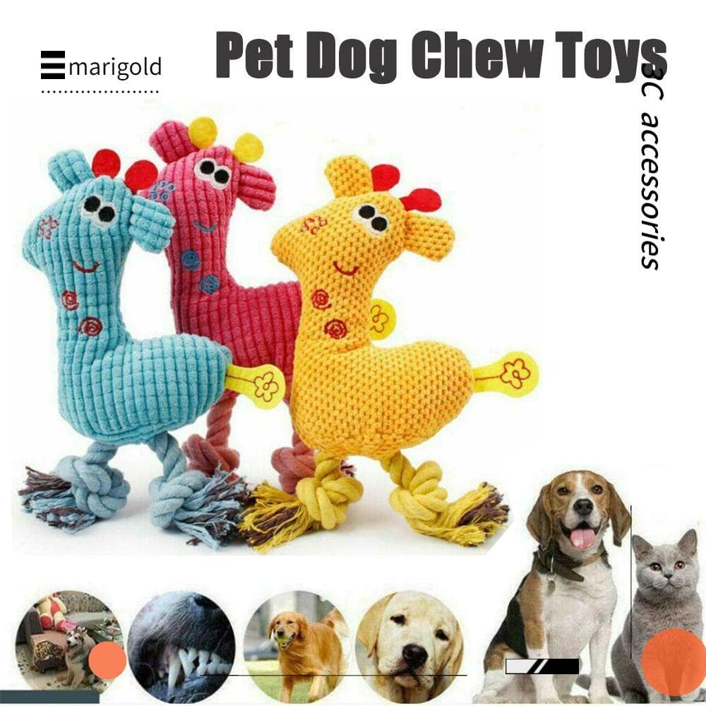 Filhote De Cachorro Brinquedos De Pelúcia Suprimentos Para Animais De Estimação Corda Trançada Som Brinquedo An