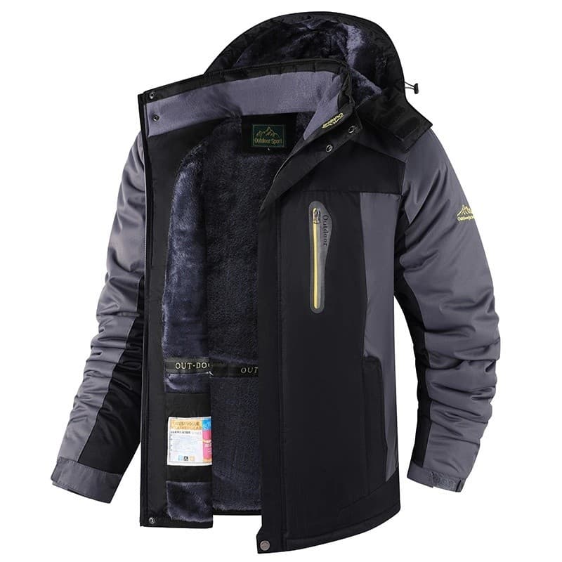 Jaqueta masculina de inverno de tamanho grande, jaqueta de ciclismo, jaqueta de algodão ao ar livre, à prova de vento, f