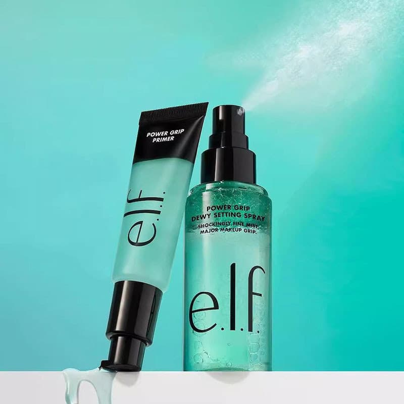Elf Maquiagem Power Grip Dewy Configuração Spray Iluminador Primer Corretivo Fundação Hidratação Líquida Base De Cosméti