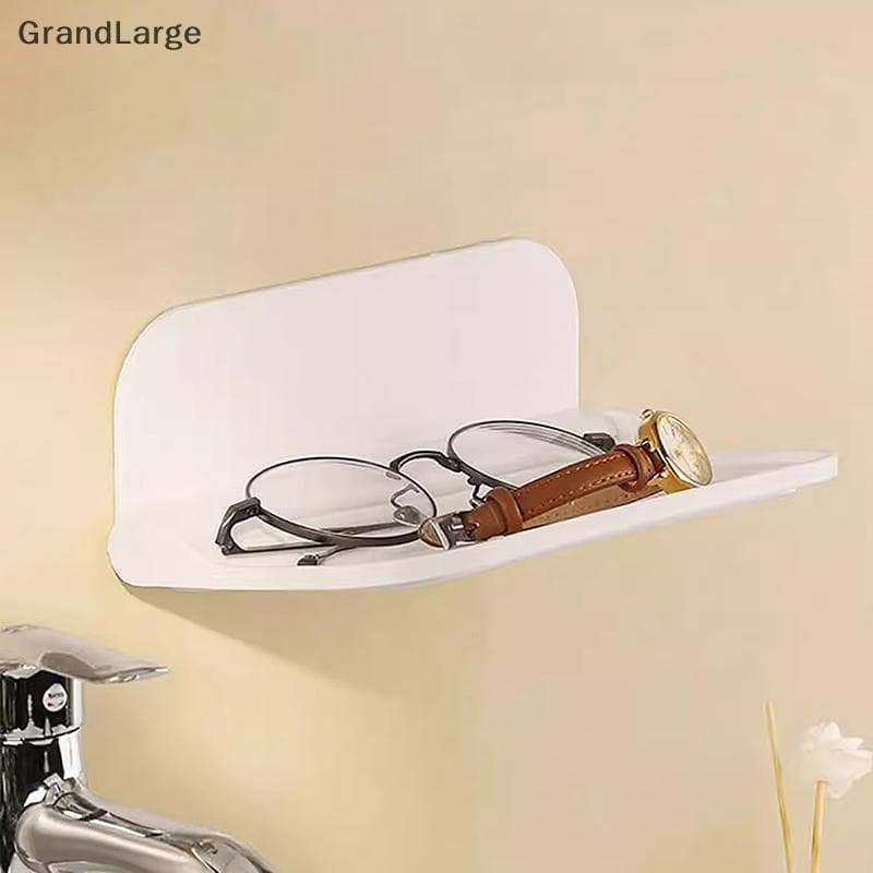 [GrandLarge] Prateleira Dobrável Montada Na Parede , Economizando Espaço , Armazenamento Ra , Suporte Para Telefone Sem 