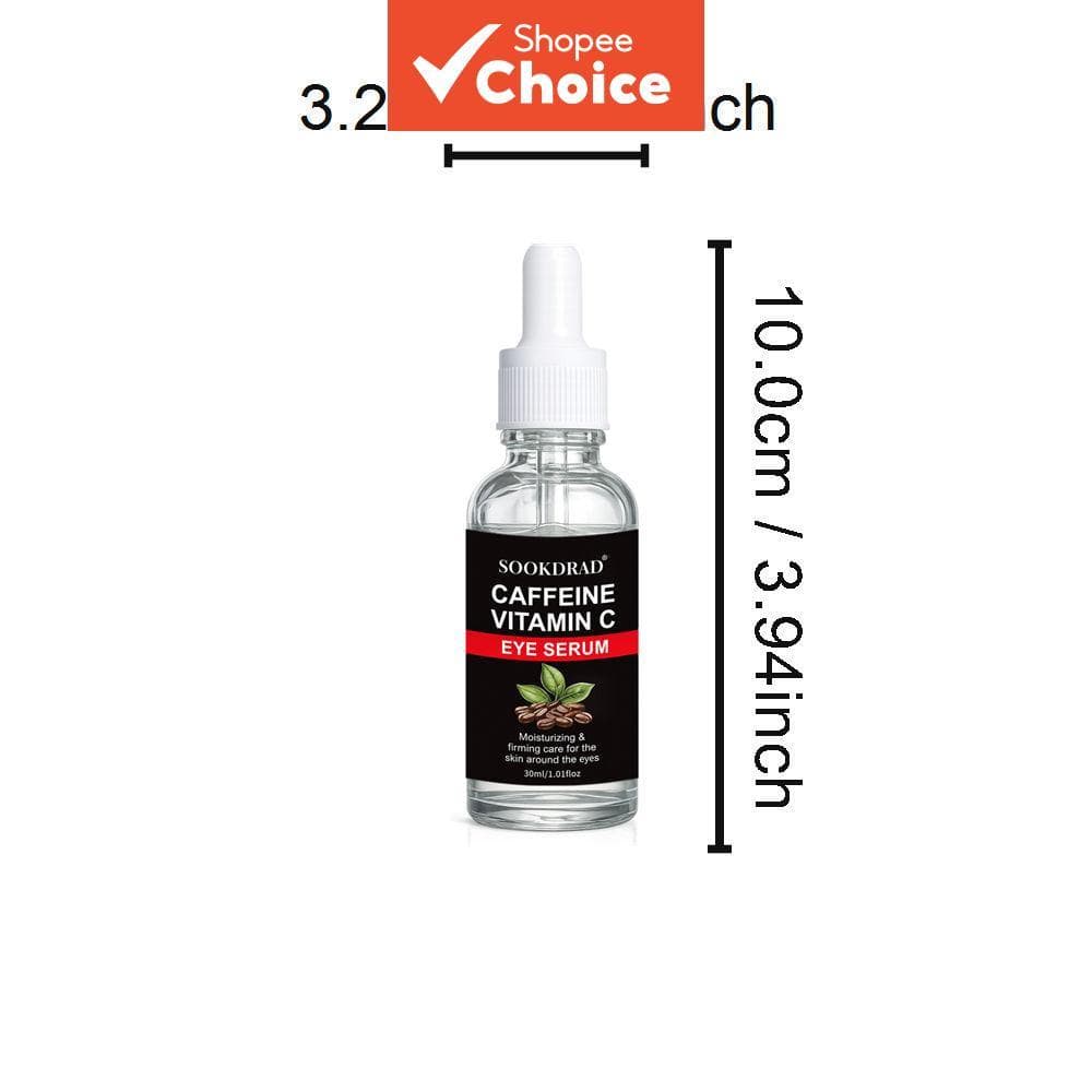 para os Olhos com Vitamina C e Cafeína, Cuidado Hidratante e Firmador para a Pele ao Redor dos Olhos, 30ml, Produto