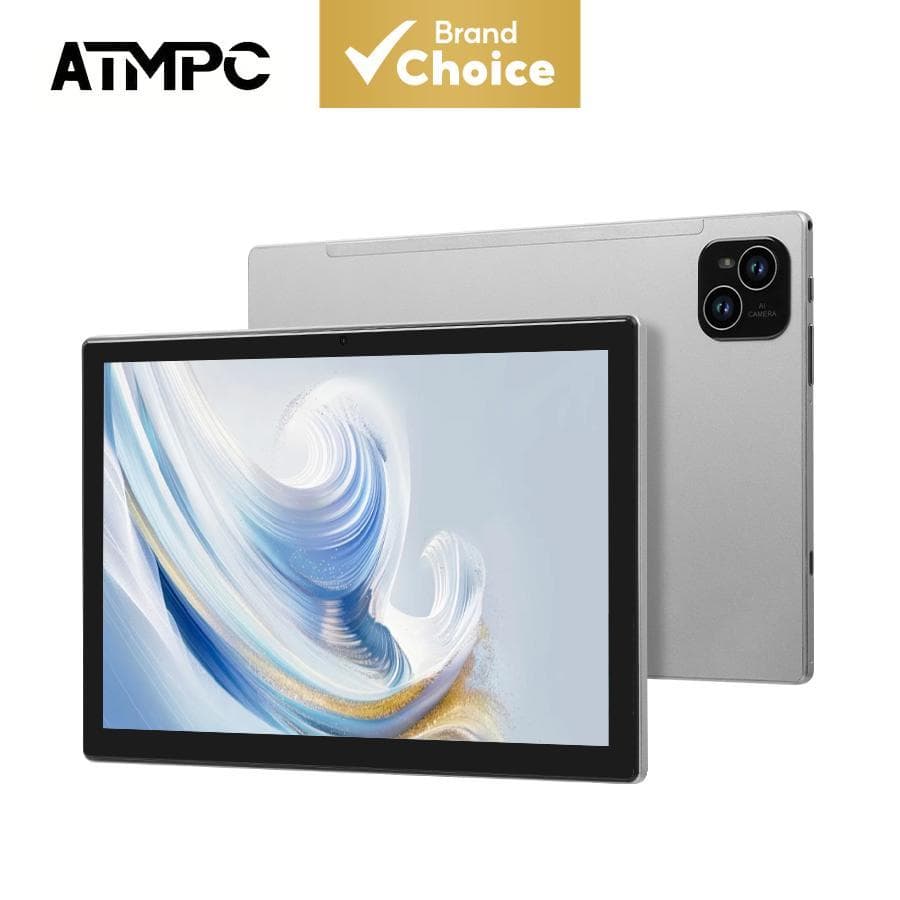 Tablet infantil ATMPC de 10 polegadas, Android, 128 GB de armazenamento, Wi-Fi 2,4G+5G, bateria de 6000 mAh, HD IPS