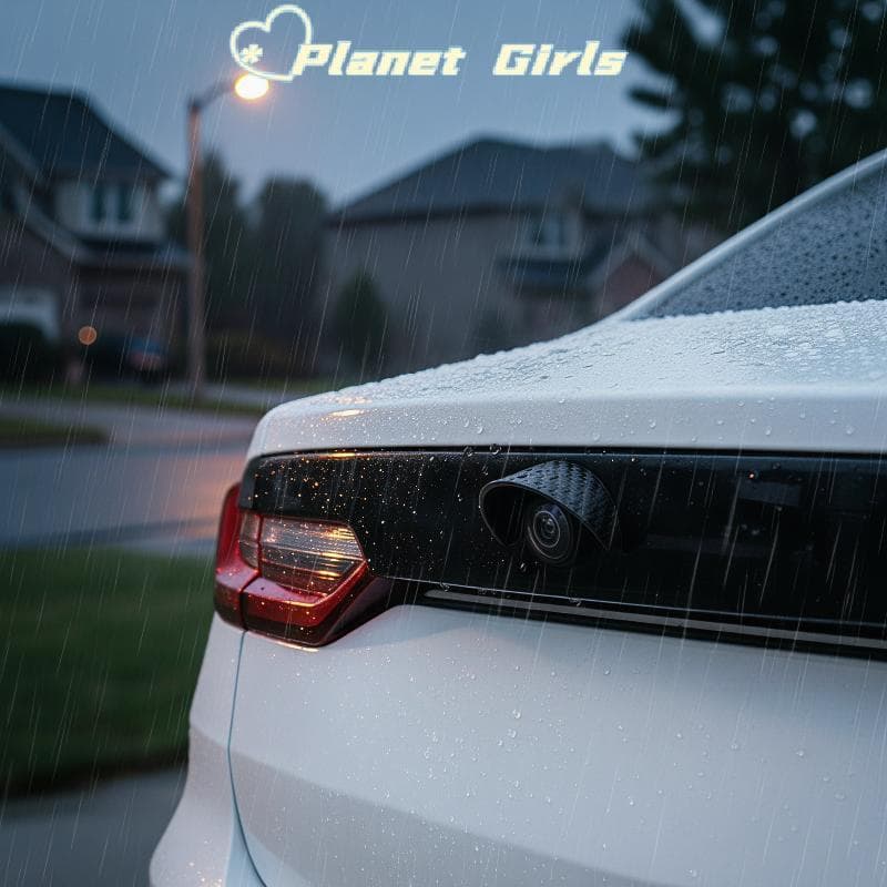 haostone Câmera De Visão Traseira Do Carro Capa De Chuva À Prova Dwaterproof Água Viseira De Sol Anti-Poeira Fácil Insta