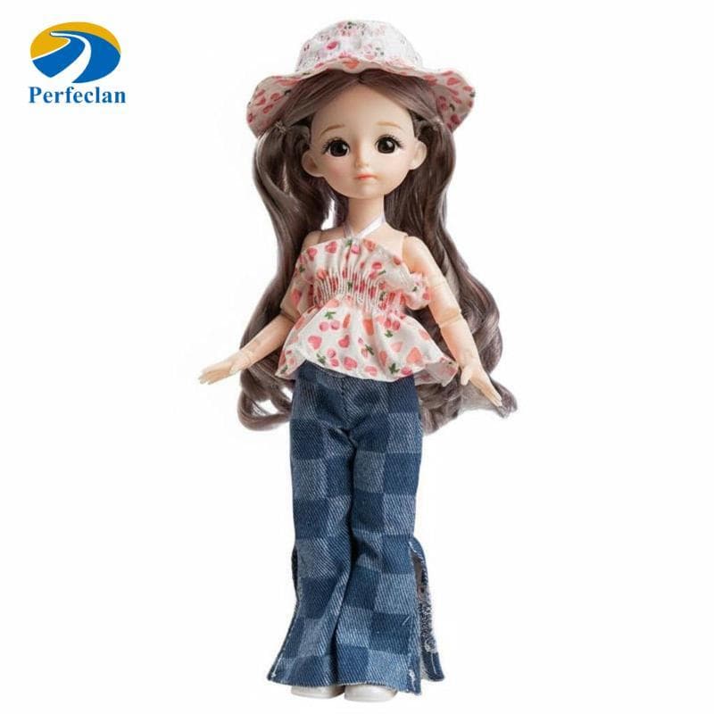 Perfeclan Roupas De Boneca Articuladas Lolita Vestido De Princesa Para Coleção De Bonecas 1/6 BJD Conjunto De Presente D
