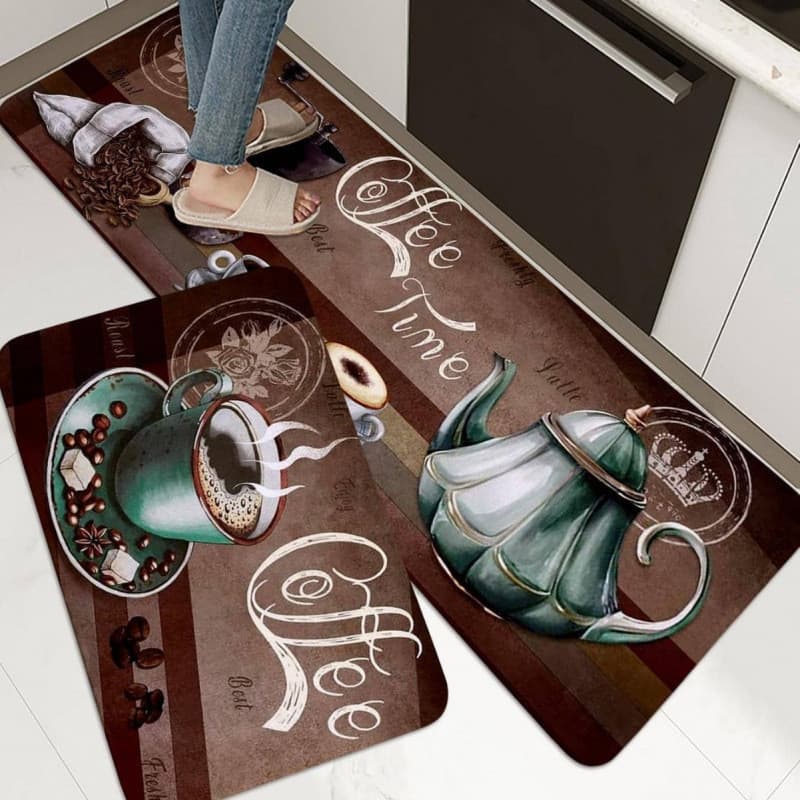 [Novo produto] Tapete de chão de café em grão de café Tapete de porta de entrada doméstica Tapete de cozinha Absorção de