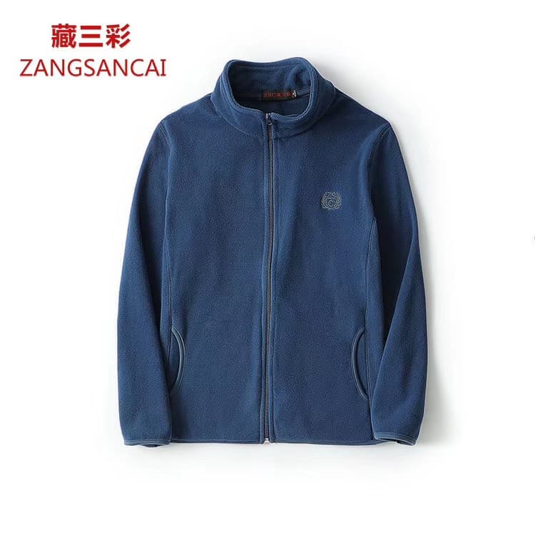 Jaqueta de lã masculina jaqueta de lã ao ar livre forro primavera outono gola velo Casual Plus Size jaqueta