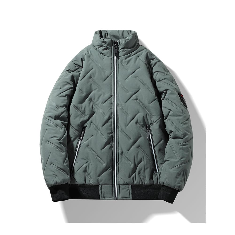 Jaqueta acolchoada forro masculino jaqueta espessada outono inverno quente jaqueta acolchoada roupas masculinas à prova 
