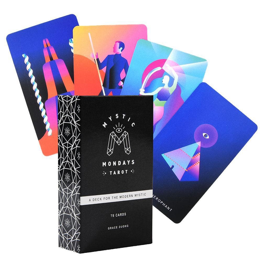 Conjunto de Cartas de Tarot para Jogo de Tabuleiro e Guia para Mystic Mondays, Jogos de Mesa para Festas e Família, Entr