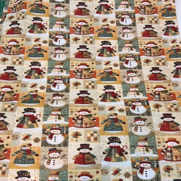 Tecido Tricoline Digital Natal Boneco De Neve Tipo Patchwork